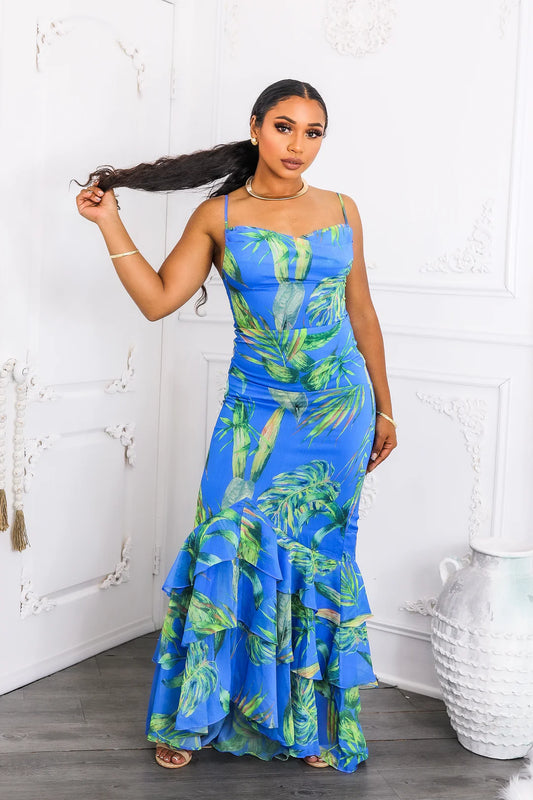 Kayla | Blue Maxi Dress